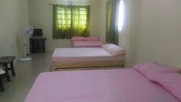 Studio | Desk, rollaway beds