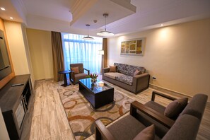 Suite, 1 Schlafzimmer | Wohnzimmer | Smart-TV