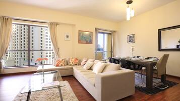 Apartment, 2 Bedrooms | Living area | Flat-screen TV