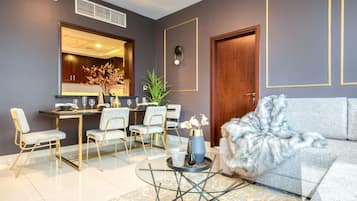 Căn hộ Deluxe, 1 phòng ngủ | Khu phòng khách