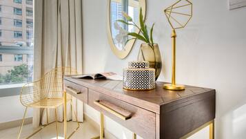 Căn hộ Deluxe, 1 phòng ngủ | 1 phòng ngủ, két bảo mật tại phòng, trang trí khác biệt