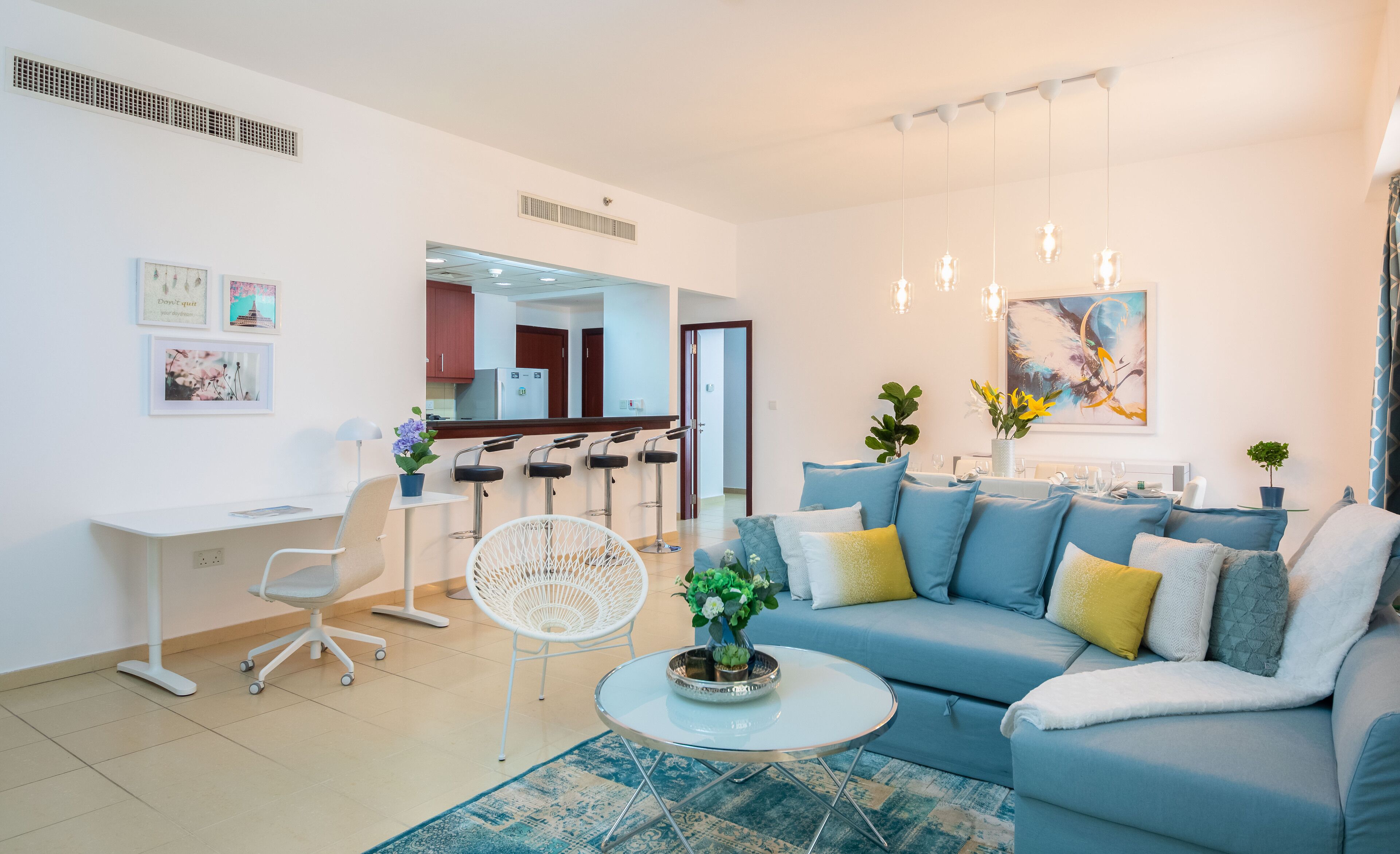 Apartment, 1 Bedroom, Non Smoking, Sea View | Living area | Flat-screen TV