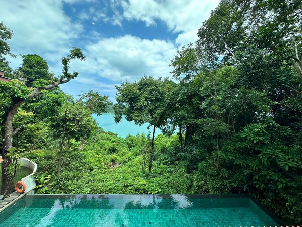 9 outdoor pools, pool loungers