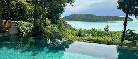 Luxury Villa, 3 Bedrooms, Sea View | View from room