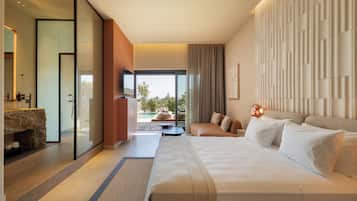 Terra Design Suite with Private Pool and Garden View | Brankas, kedap suara, setrika/meja setrika, dan Wi-Fi gratis