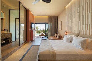 Terra Design Suite with Private Pool and Garden View | 1 bedroom, in-room safe, soundproofing, iron/ironing board