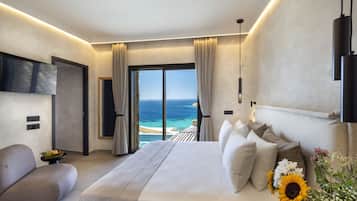 Elite Villa, 2 Bedrooms, Private Pool, Sea View | View from room