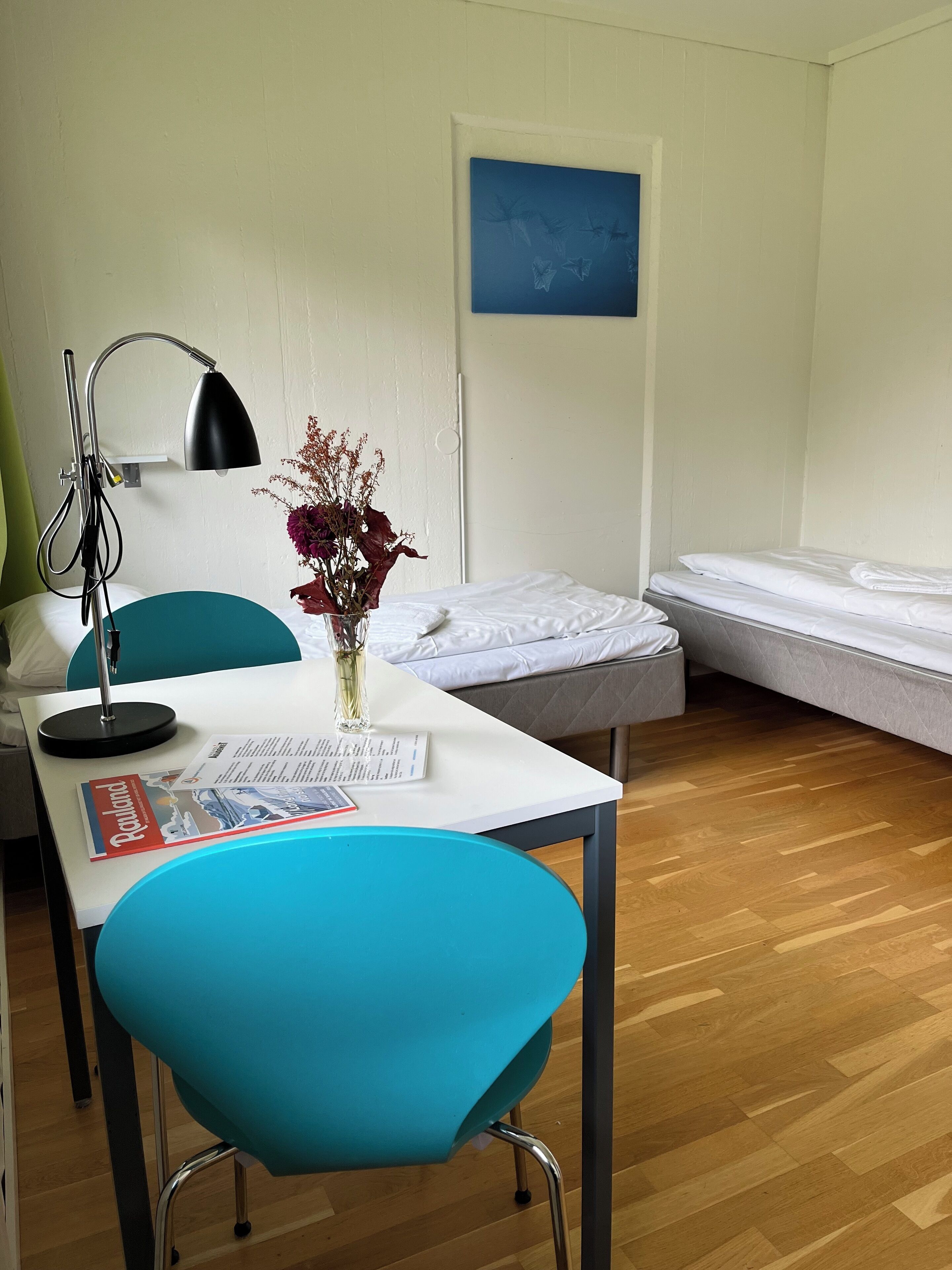 twin room | hypo-allergenic bedding, desk, blackout curtains, iron/ironing board