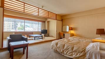 Quarto duplo standard, para não fumantes (JP Western-style, Twin & 7.5-tatami) | Cofres nos quartos, escrivaninha, roupa de cama