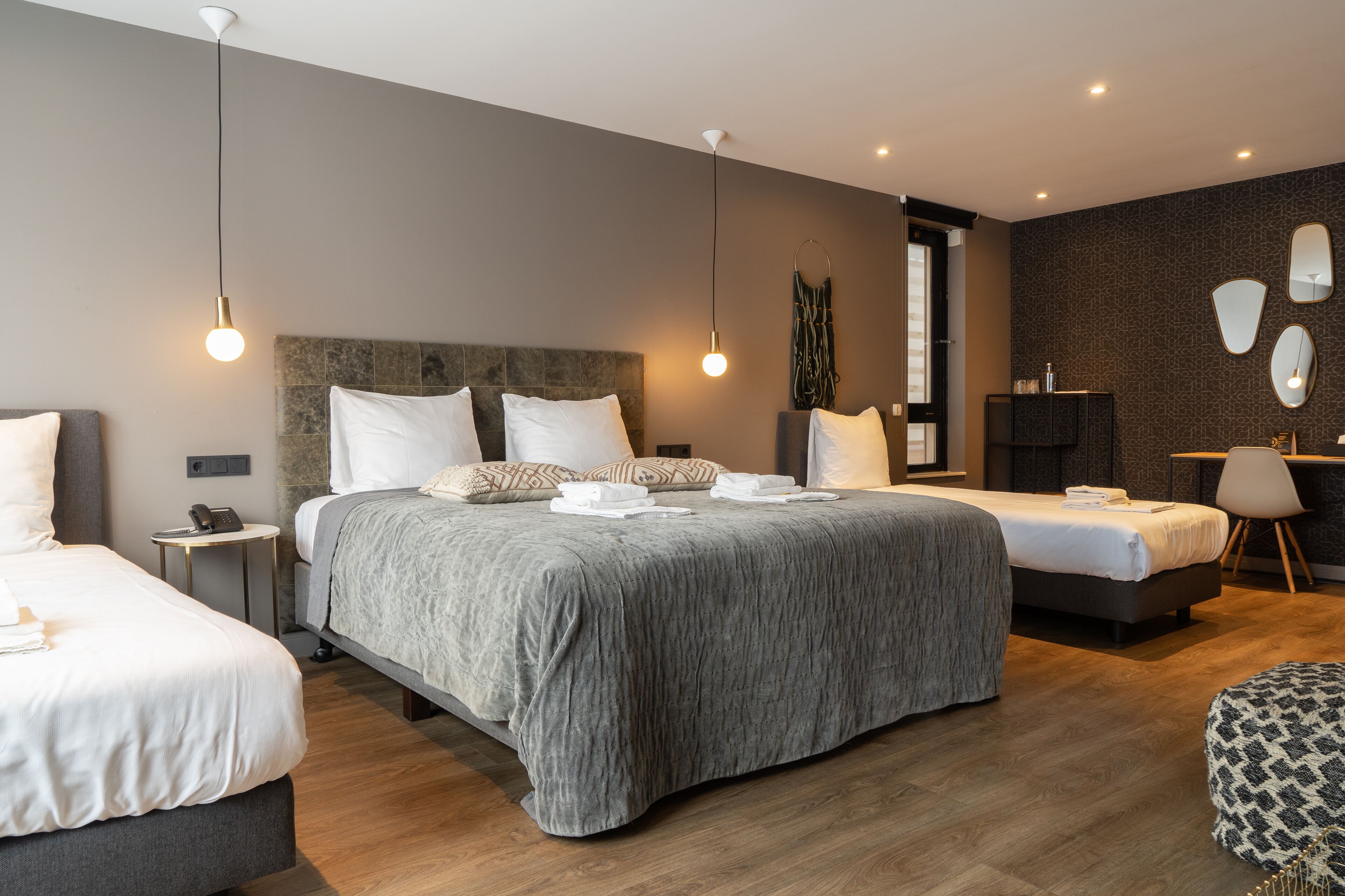 Familie studio suite, kitchenette, uitzicht op stad | 1 slaapkamer, een minibar, individueel gedecoreerd