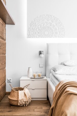 Apartamento superior | 1 dormitorio, ropa de cama hipoalergénica, caja fuerte y cortinas opacas