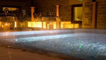 Banheira de hidromassagem, sauna a vapor, tratamentos corporais