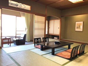 Familienzimmer, Raucher (Superior Japanese-style) | Zimmersafe, Bettwäsche