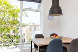Appartamento Deluxe, 1 camera da letto, balcone | Vista dalla camera