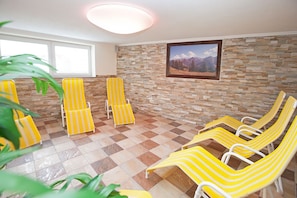 Un sauna, baño turco