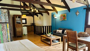 Superior Studio, 1 Bedroom, Ocean View | Living area - Ocean View Villas Bonaire (Kralendijk)
