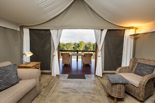 Rhino Tent | Premium bedding, in-room safe, iron/ironing board, free WiFi