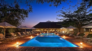 Front of property – evening/night