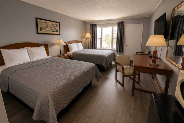 Room, 2 Queen Beds | Desk, iron/ironing board, free WiFi, bed sheets