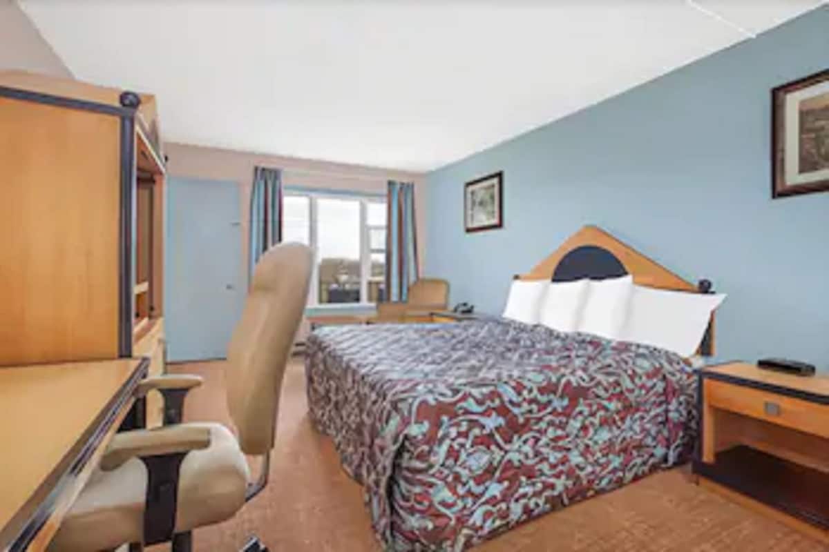 Habitación, 1 cama King size | Escritorio, tabla de planchar con plancha, wifi gratis y ropa de cama