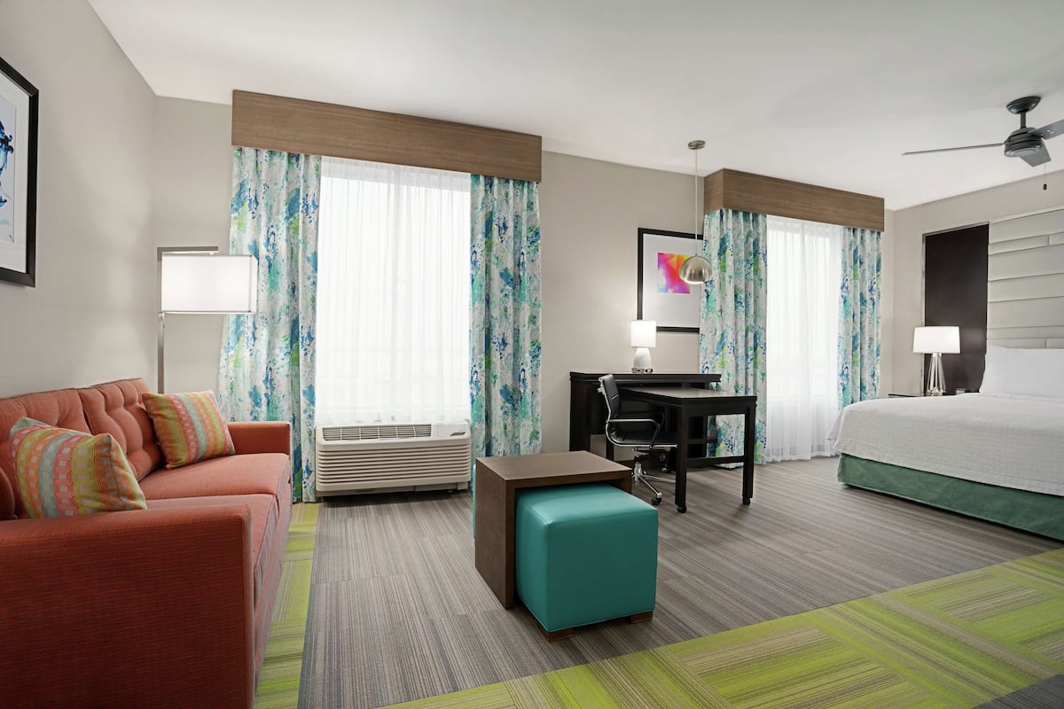 Premium bedding, memory-foam beds, in-room safe, desk