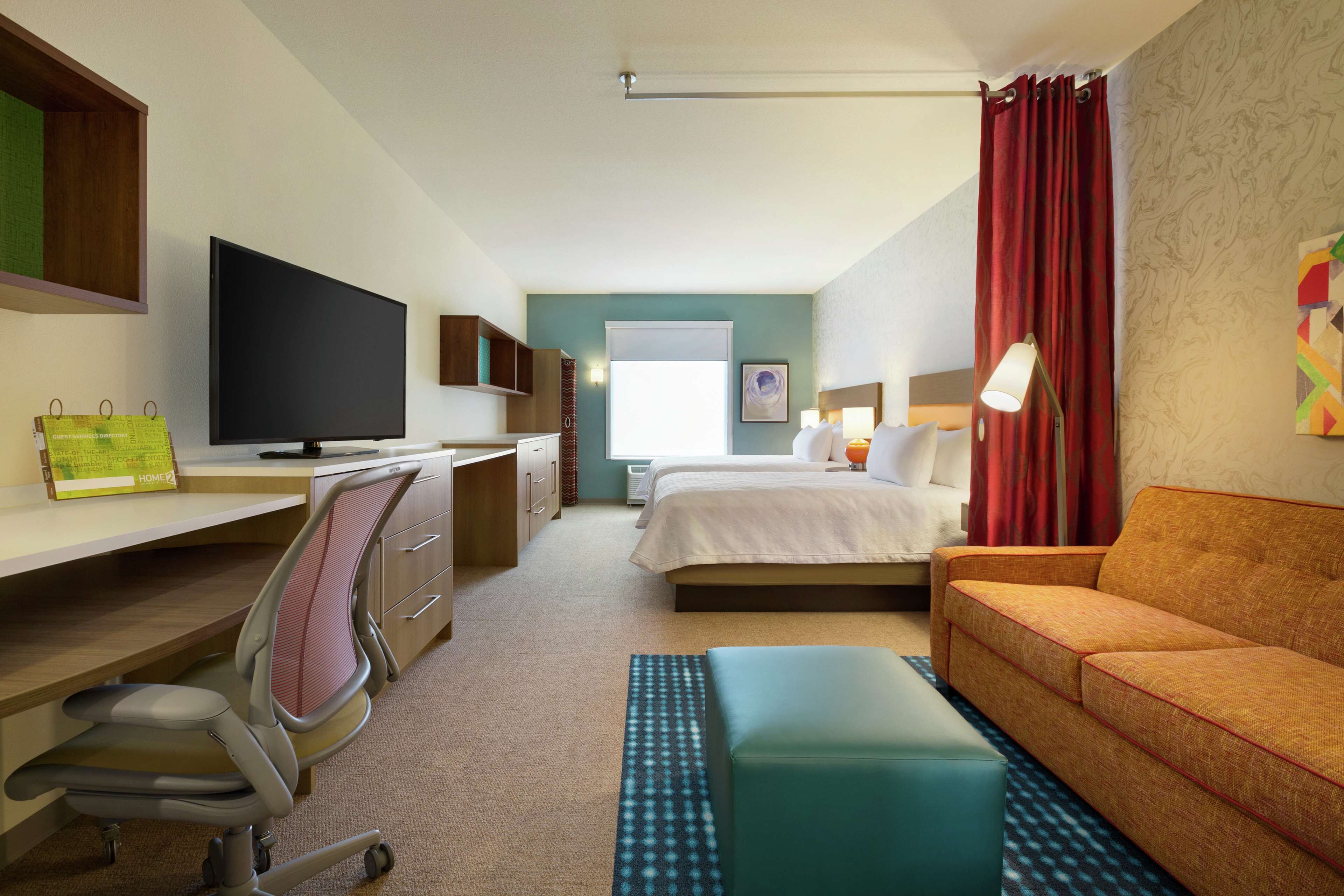 studio, 2 queen beds, accessible (hearing) | in-room safe, desk, blackout curtains, free wifi