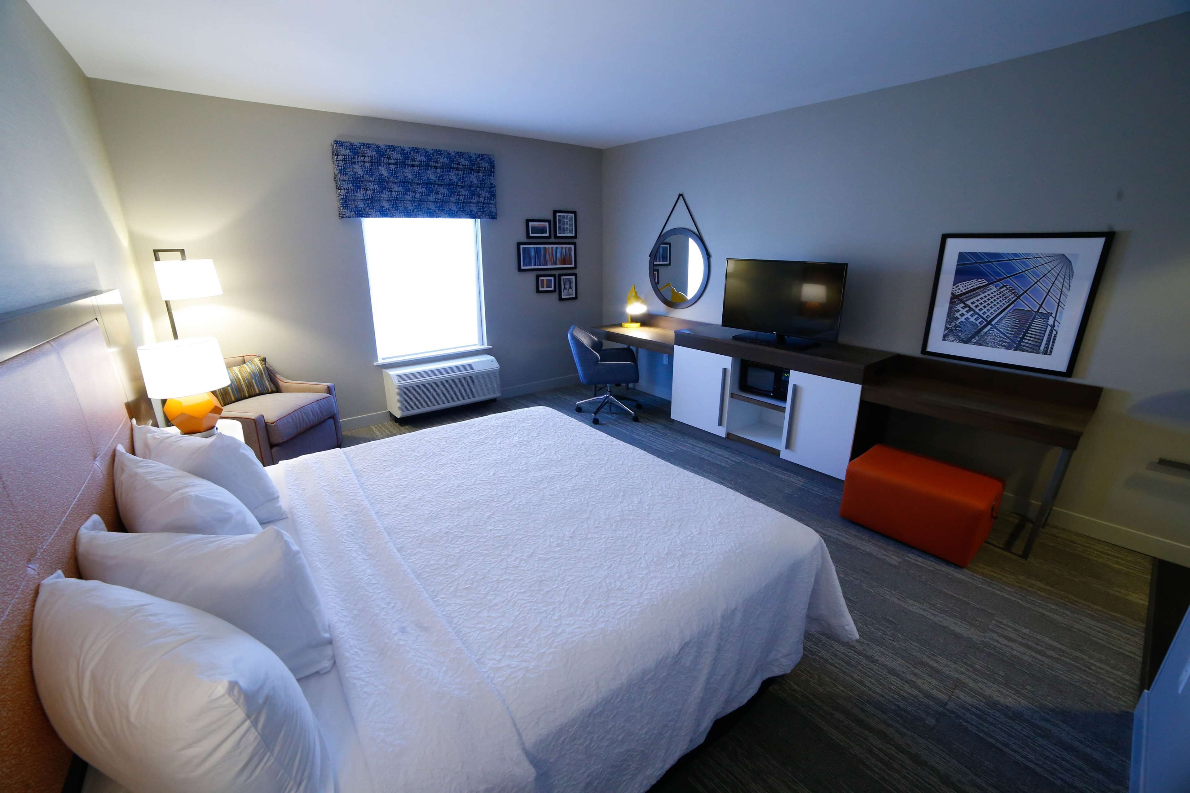 room, 1 king bed, accessible (hearing) | in-room safe, blackout curtains, iron/ironing board, cots/infant beds