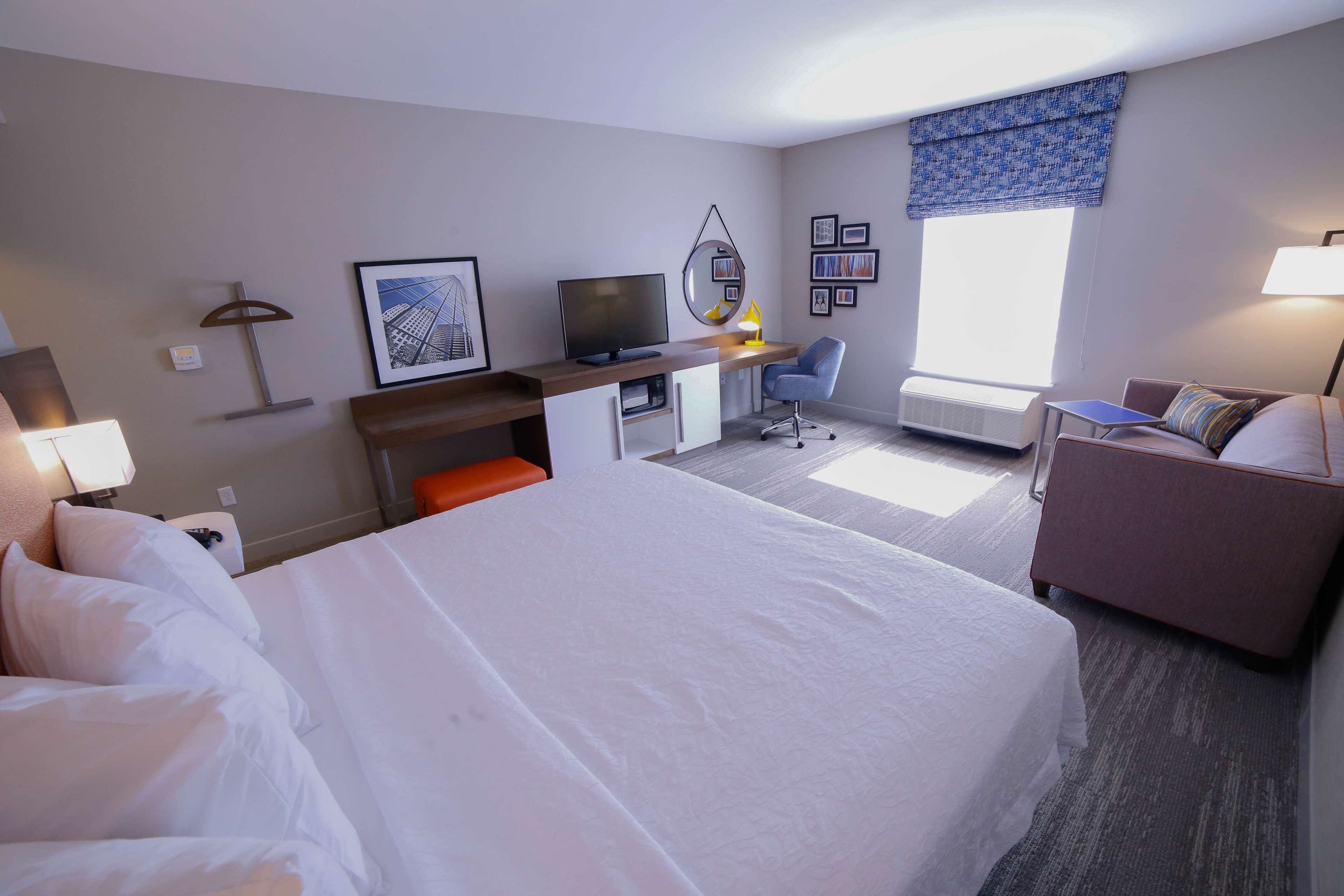 room, 1 king bed with sofa bed, accessible (hearing) | in-room safe, blackout curtains, iron/ironing board, cots/infant beds