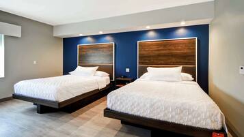 Room, 2 Queen Beds, Accessible, Bathtub (Hearing) | Premium bedding, pillowtop beds, desk, blackout drapes