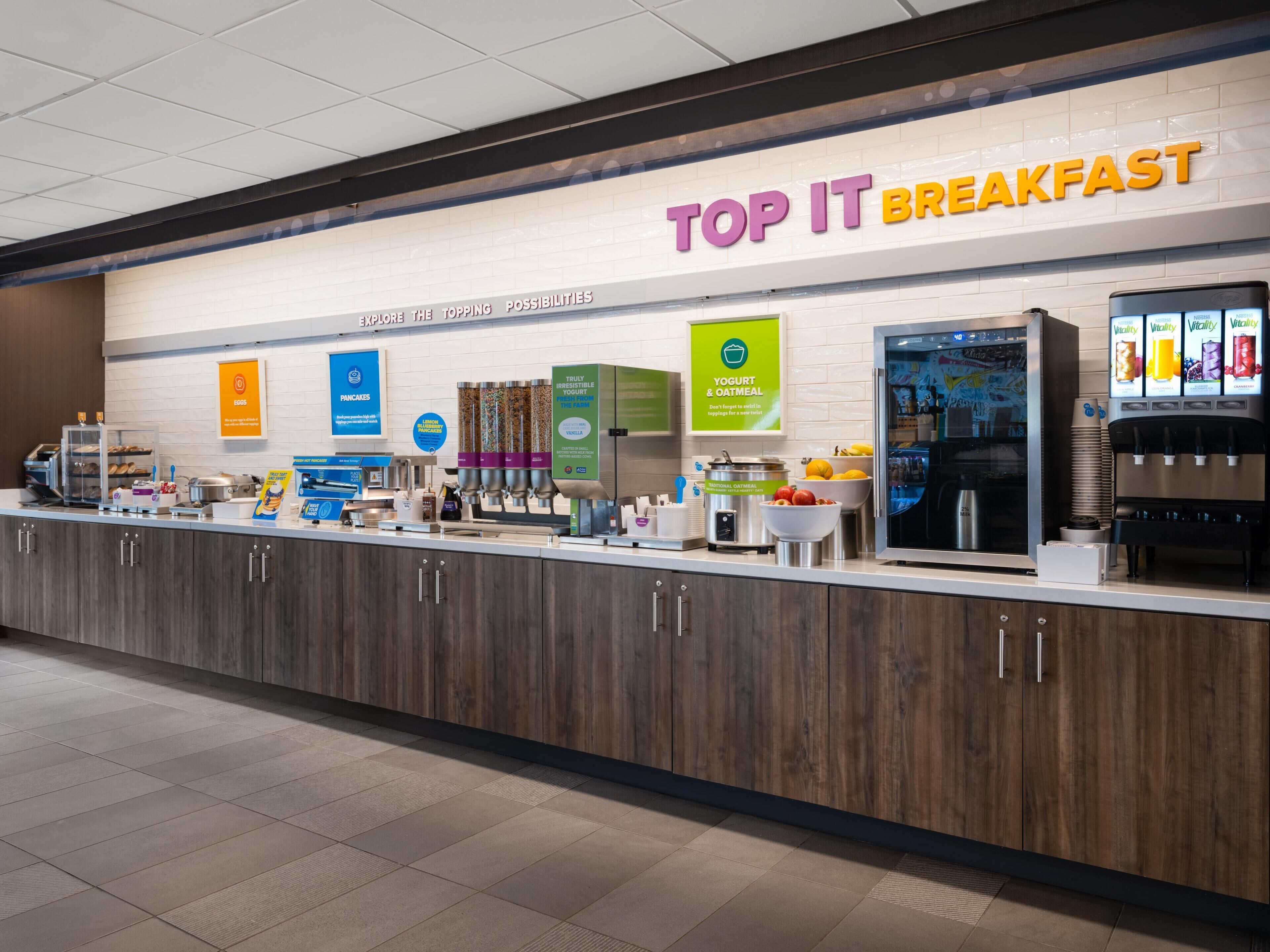 Free daily buffet breakfast