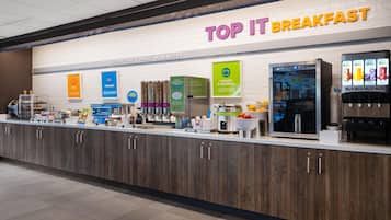 Free daily buffet breakfast
