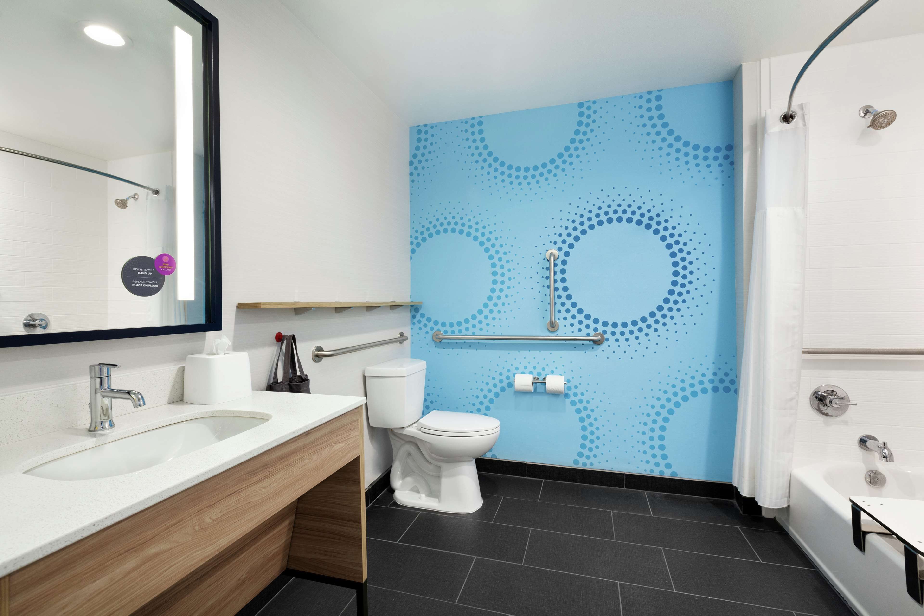 room, 2 queen beds, accessible, bathtub | bathroom | free toiletries, hair dryer, bathrobes, towels