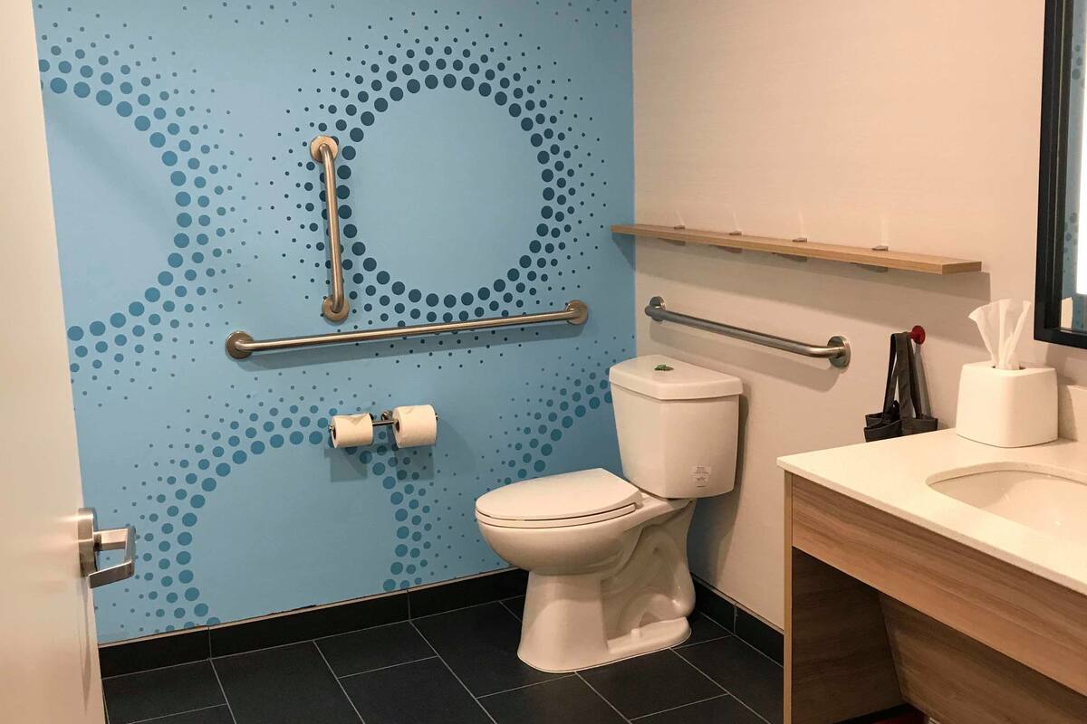 free toiletries, hair dryer, bathrobes, towels