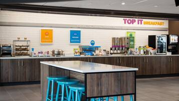 Free daily buffet breakfast