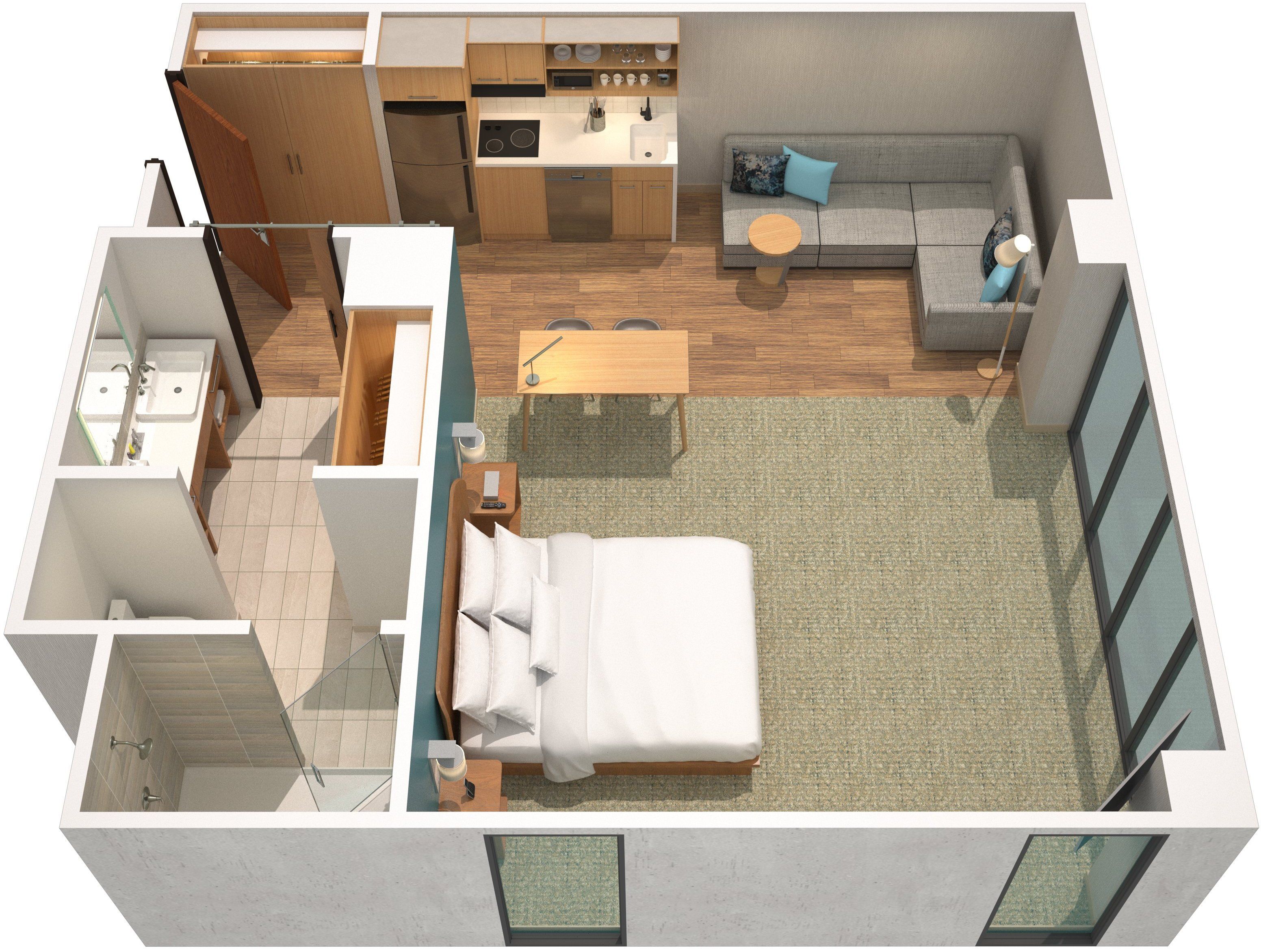 suite, 1 bedroom | floor plan