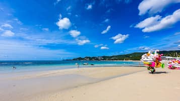 Beach nearby, white sand