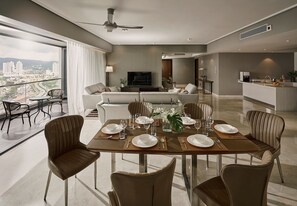 Executive Apartment, 4 Bedrooms, Kitchen, Mountain View | Living area | LED TV - Trillion Suites by SLG (Kuala Lumpur)