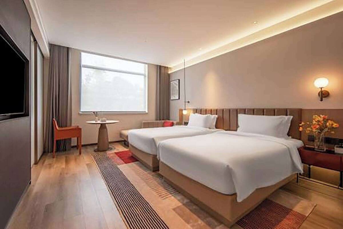 Habitación Premier, 2 camas individuales, no fumadores | Ropa de cama de alta calidad, cortinas opacas, sistema de insonorización