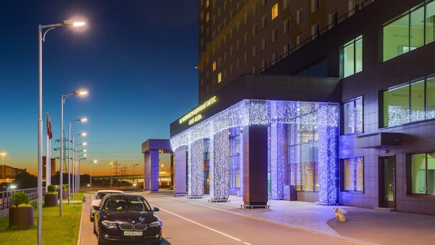 Front of property - evening/night - Hanoi-Moscow Aparthotel (Moscow)