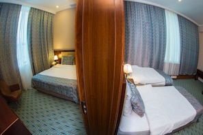Family Quadruple Room, 2 Bedrooms, City View | Premium bedding, in-room safe, desk, blackout drapes - Marine Inn Hotel Baku (Baku)