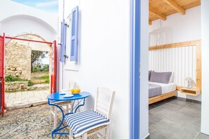Traditional House, 2 Bedrooms | Terrace/patio - The Red Door in Koskinou (Rhodes)