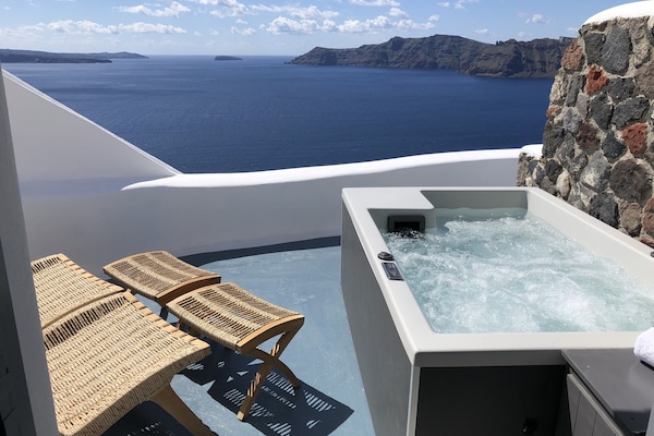 Estudio tradicional, bañera de hidromasaje (Caldera View) | Terraza o patio