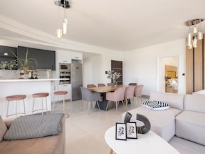 Apartment, Sea View, Beachfront | 1 bedroom, in-room safe, desk, soundproofing - Elia Seaside Nea Chora (Chania)