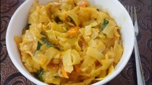 A bowl of food with a fork on the side. - Pangong Heritage Camp (Leh)