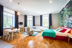 デザイン アパートメント 1 ベッドルーム 禁煙 バルコニー (Jungle, Sarego 28 Street) | 高級寝具、客室ごとに異なるインテリア、アイロン / アイロン台、WiFi (無料)
