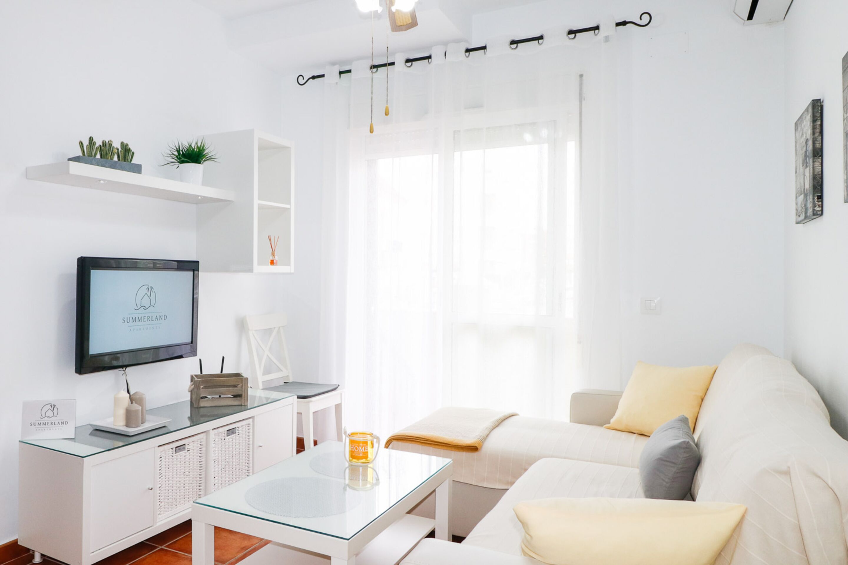 Apartment, 1 Bedroom, Terrace (RT.0101) | Living area | 40-inch flat-screen TV with digital channels, TV, Netflix