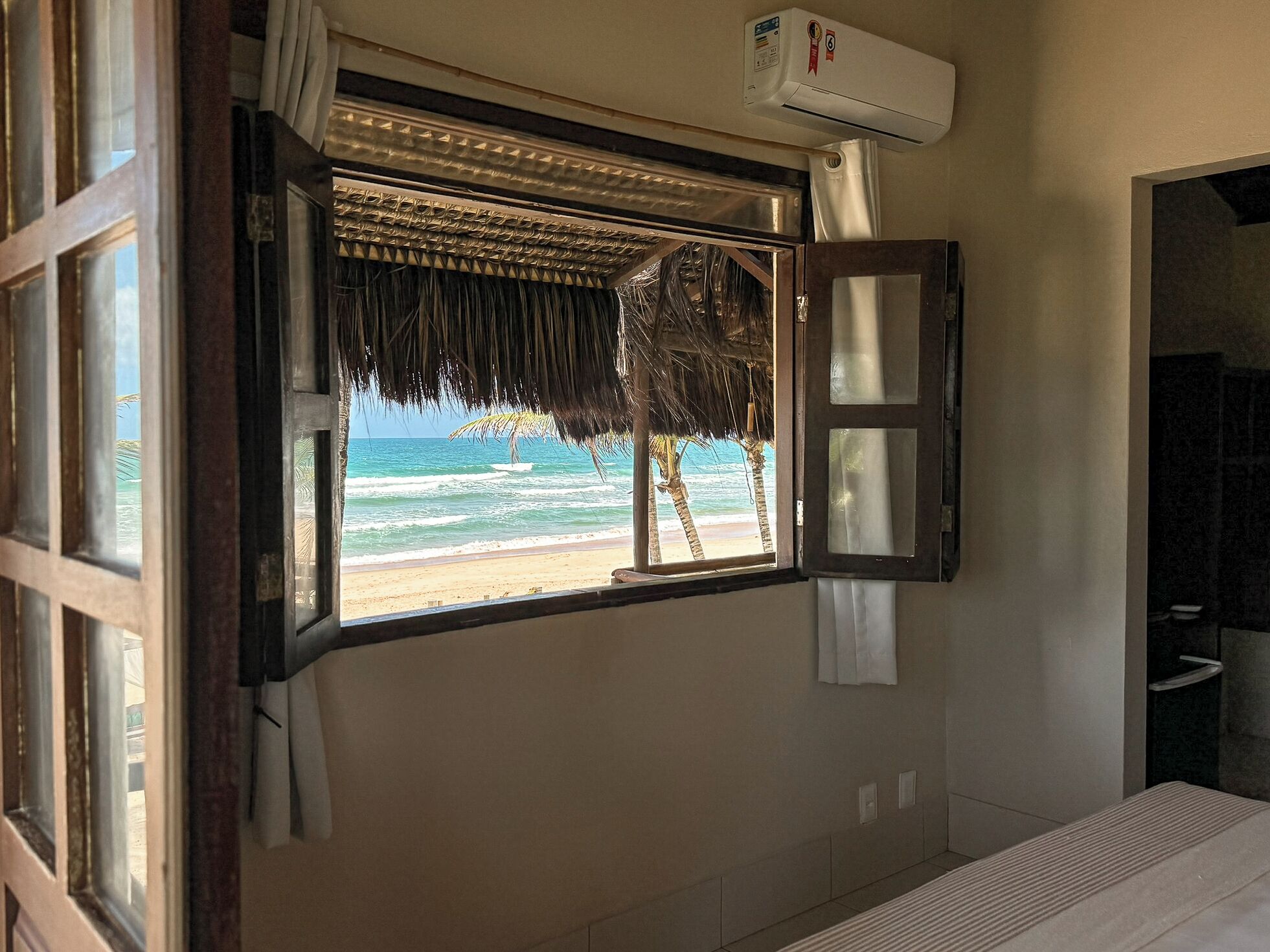 Premium Double Room Single Use, Beachfront | Minibar, desk, free WiFi, bed sheets