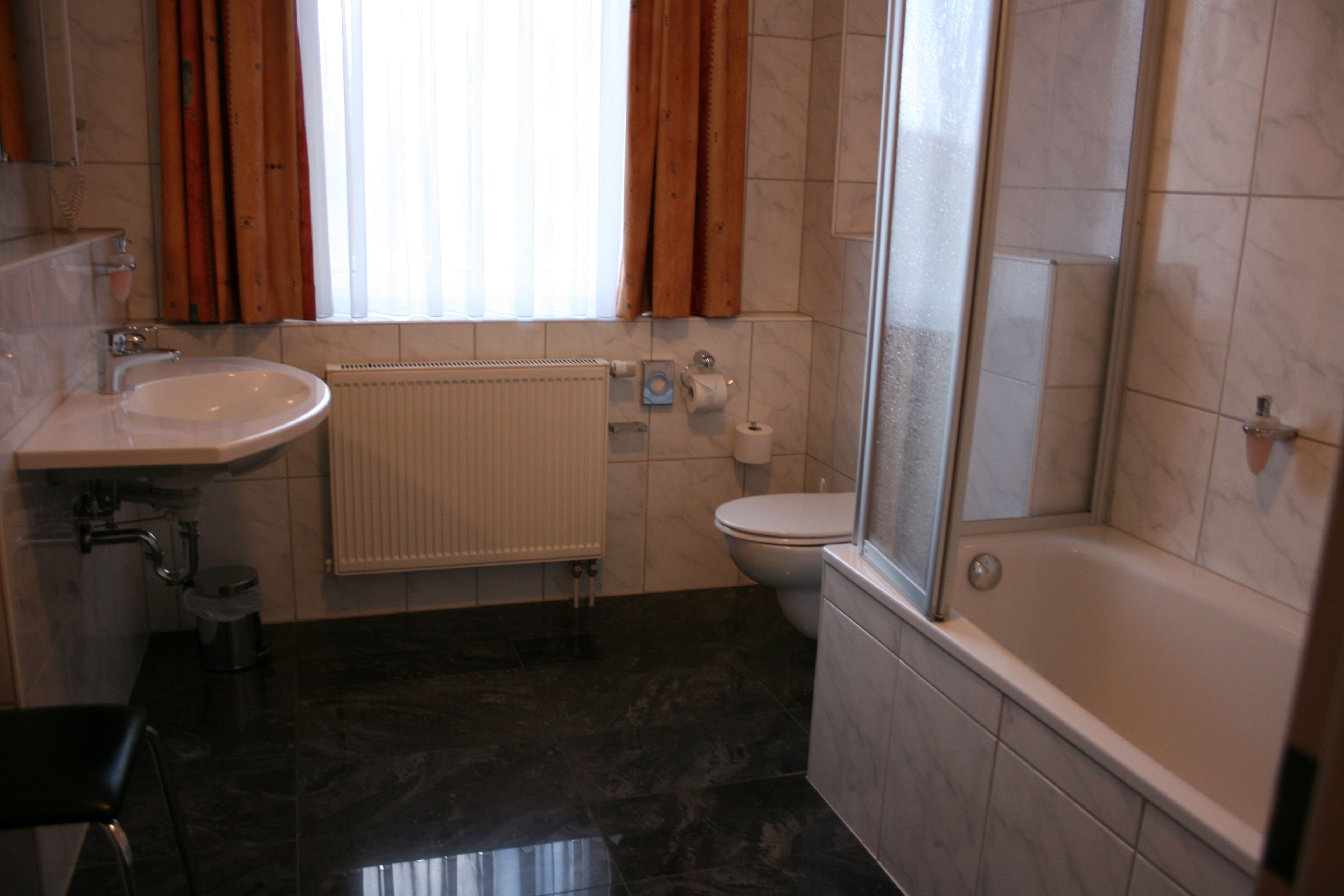 free toiletries, hair dryer, towels