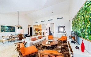 Villa, 3 Bedrooms, Ocean View | Living area