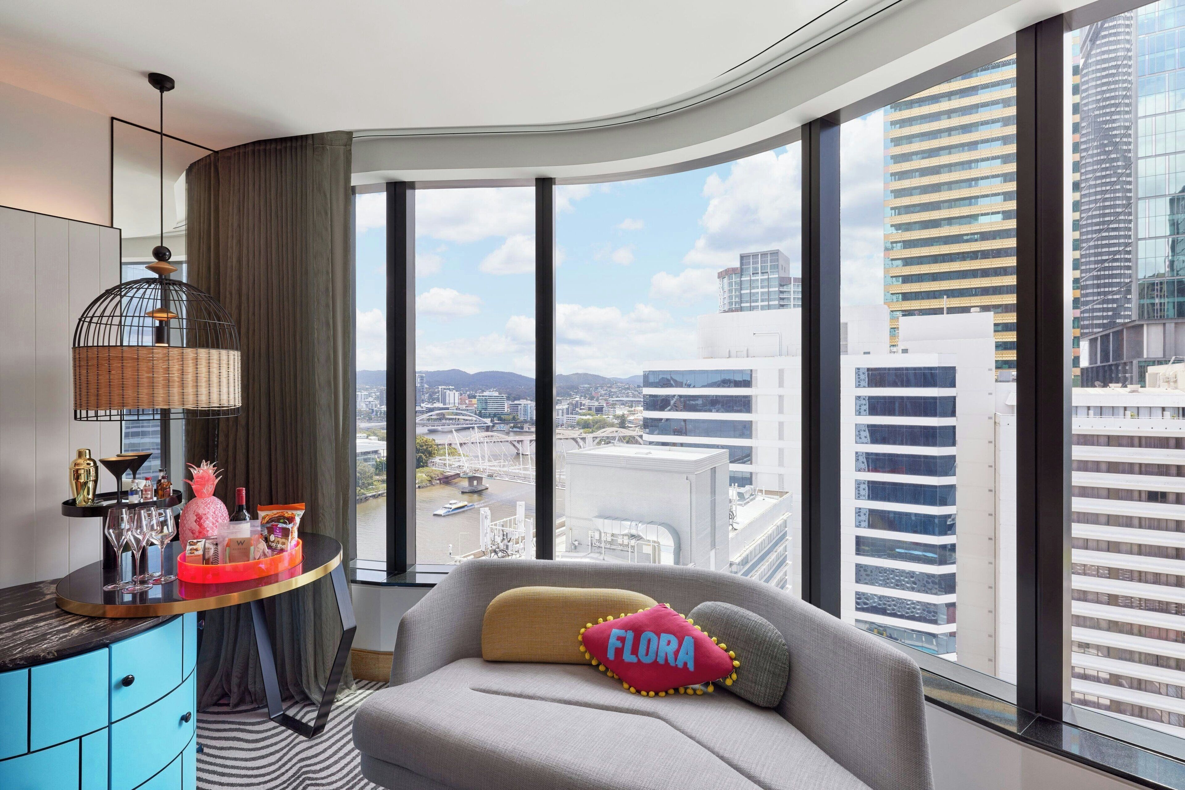 wonderful room, 1 king bed, partial river view | premium bedding, minibar, in-room safe, desk